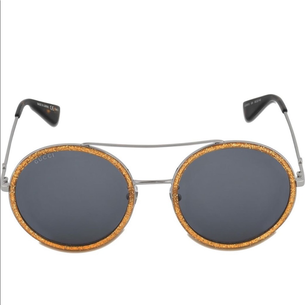 Gucci , BRAND NEW SILVER WITH BLUE LENSES